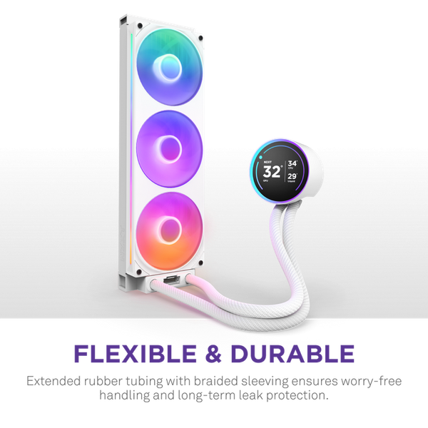 BỘ TẢN NHIỆT NƯỚC NZXT KRAKEN ELITE 420 RGB - V2 - WHITE - 420MM ( RL-KR42E-W2 )