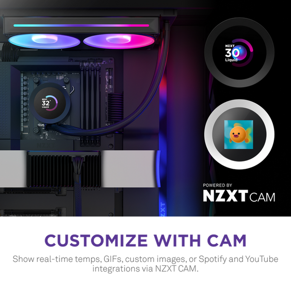 BỘ TẢN NHIỆT NƯỚC NZXT KRAKEN PLUS 240 V2 BLACK - 240MM ( RL-KN240-B2 )