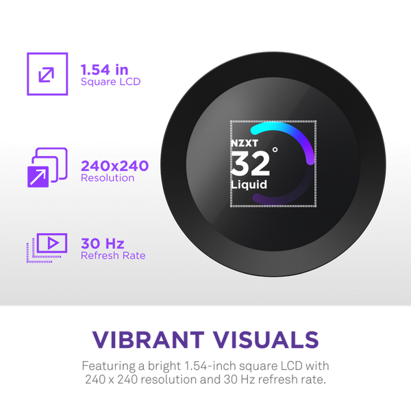 BỘ TẢN NHIỆT NƯỚC NZXT KRAKEN PLUS 360 RGB V2 BLACK - 360MM ( RL-KR360-B2 )