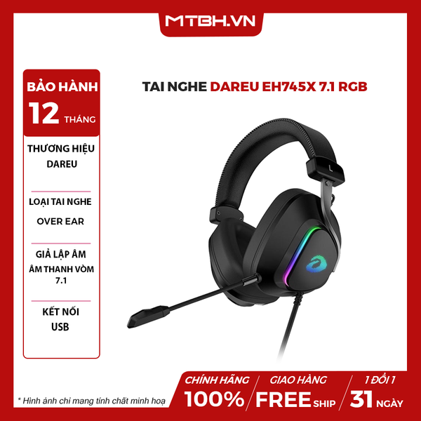 Tai Nghe DareU EH745X 7.1 RGB