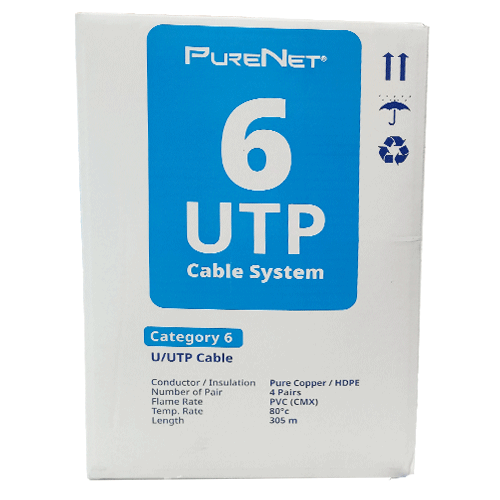 CÁP MẠNG PURENET CAT6 24AWG U6250-004-BL1 U/UTP