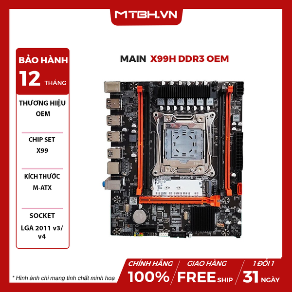MAIN X99 DDR3 OEM BH 1 THÁNG