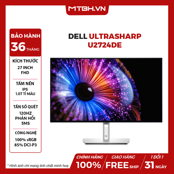 MÀN HÌNH LCD DELL ULTRASHARP U2724DE 27