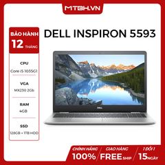 LAPTOP DELL INSPIRON 5593 N5I5402W i5 - 1035G1 | 4GB RAM | 128GB SSD | HDD 1TB| MX230 2GB | 15.6'' FHD | WINDOW 10 PSD