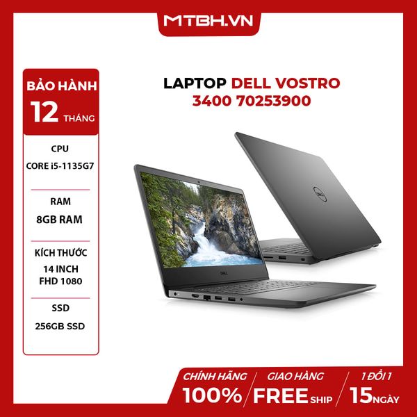 LAPTOP DELL VOSTRO 3400 70253900 CORE i5-1135G7 | 8GB RAM | 256GB SSD | 14