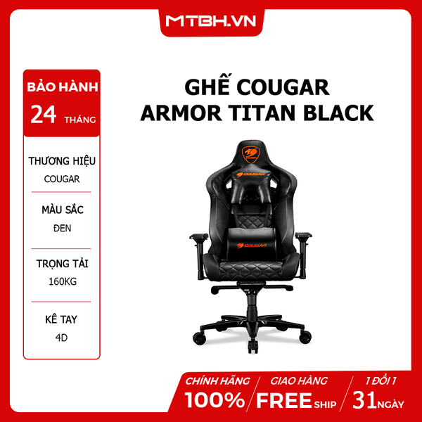 GHẾ COUGAR ARMOR TITAN BLACK