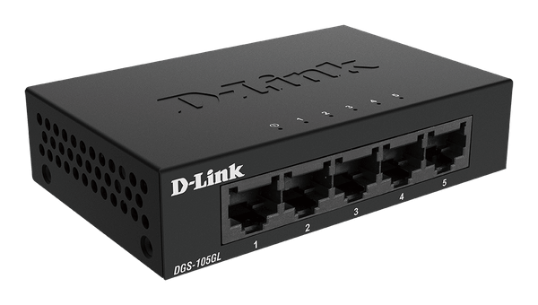 SWITCH GIGABIT D-LINK DGS-105GL - TỐC ĐỘ 10/100/1000MBPS - 5 PORT - VỎ KIM LOẠI