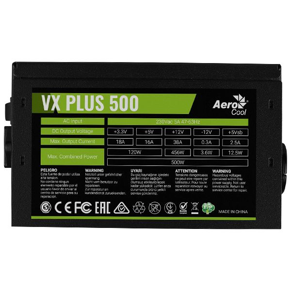 NGUỒN AEROCOOL 500W VX PLUS 500 NEW