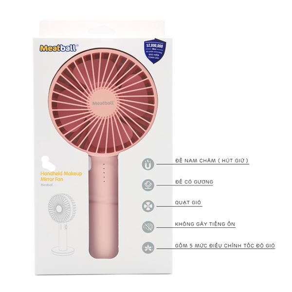 Quạt cầm tay Pisen Meatball TP-F01GXZ 2000 Mah
