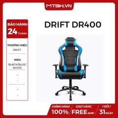 GHẾ GAMING DRIFT DR400 BLACK/BLUE/WHITE