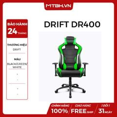 GHẾ GAMING DRIFT DR400 BLACK/GREEN/WHITE