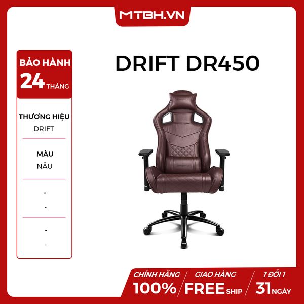 GHẾ GAMING DRIFT DR450 - NÂU