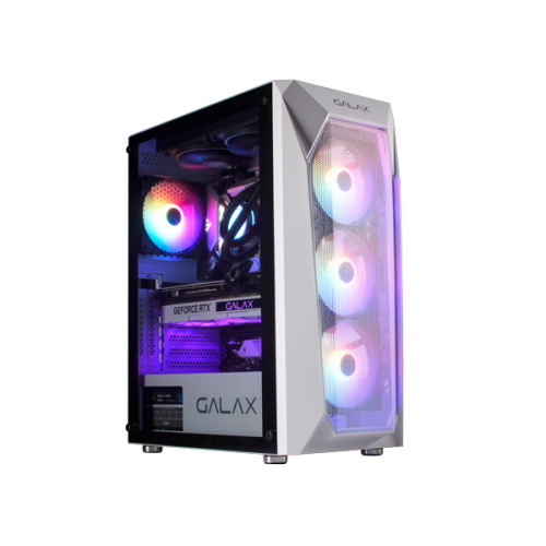 Case Galax MID TOWER REVOLUTION 05 WHITE - Tặng Kèm 4 Fan