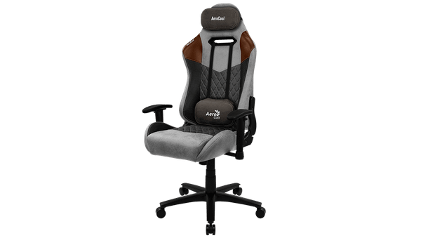 GHẾ AEROCOOL GAMING CHAIR DUKE - TAN GREY RACE CUSHION V2