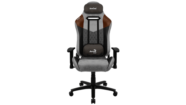 GHẾ AEROCOOL GAMING CHAIR DUKE - TAN GREY RACE CUSHION V2