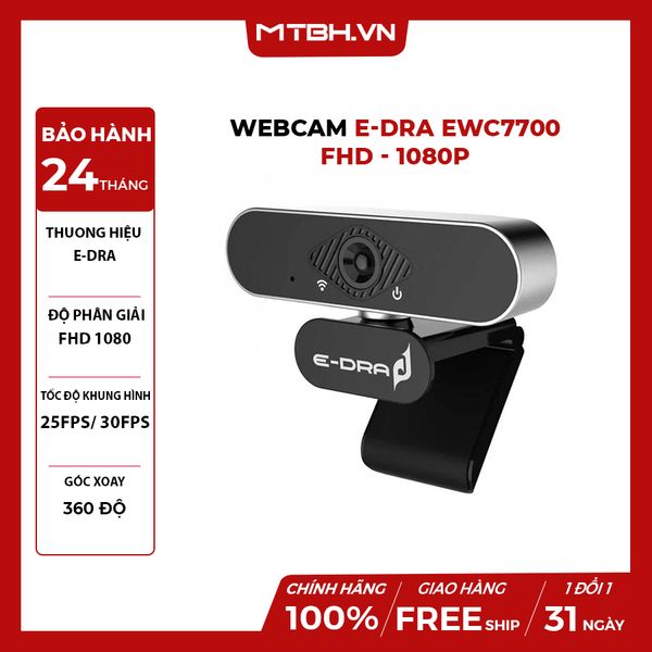 WEBCAM E-DRA EWC7700 FHD - 1080p