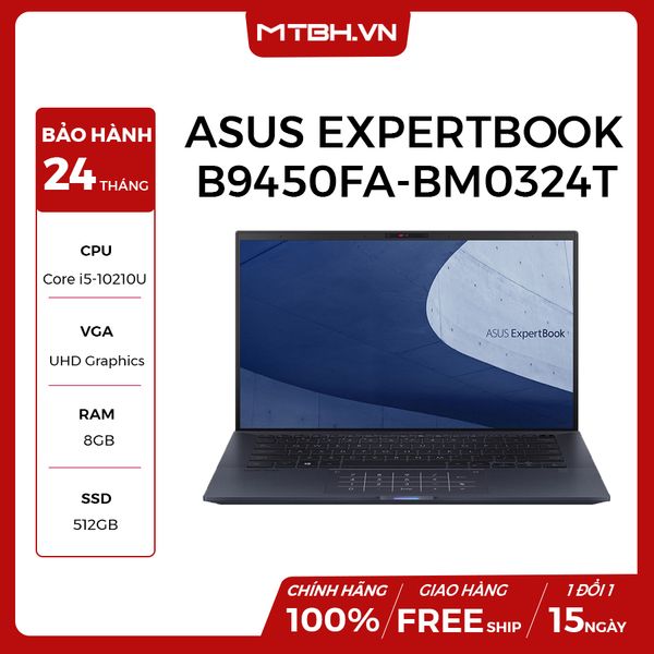LAPTOP ASUS EXPERTBOOK B9450FA-BM0324T i5-10210U | 8GB RAM | 512GB SSD | 14