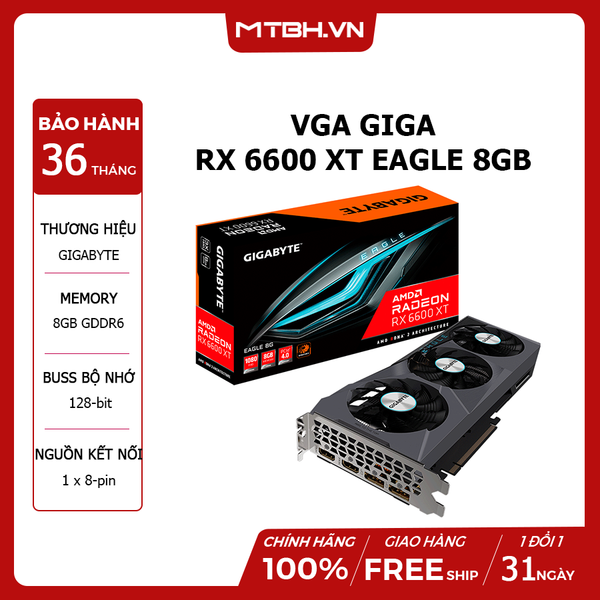 VGA Giga RX 6600 XT EAGLE 8GB