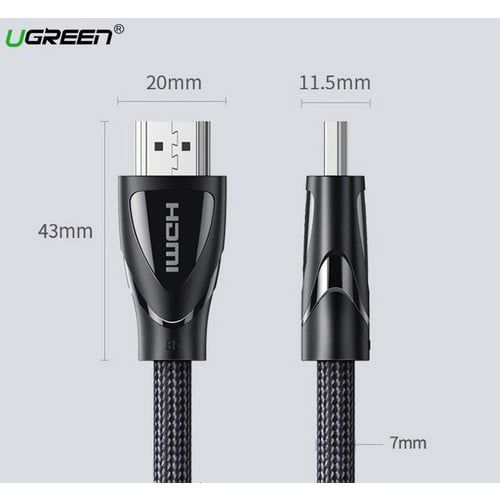 Cáp HDMI 2.1 dài 2M Ultra HD 8K @ 60Hz Ugreen 80403