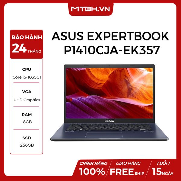 LAPTOP ASUS EXPERTBOOK P1410CJA-EK357 I5 1035G1 | 8GB RAM | 256GB SSD | 14 FHD DGW
