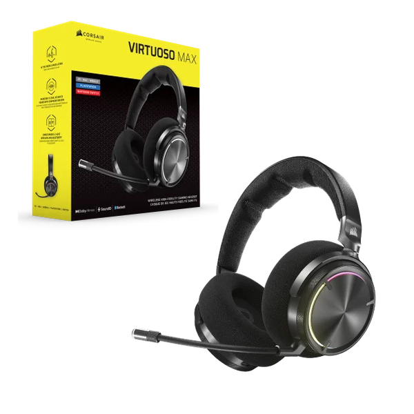 Tai Nghe Corsair Virtuoso MAX - Carbon Wireless