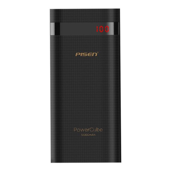 Sạc dự phòng Pisen PowerCube 10000mAh (1x Micro USB, USB 1A/ 2A Smart ) - Đen