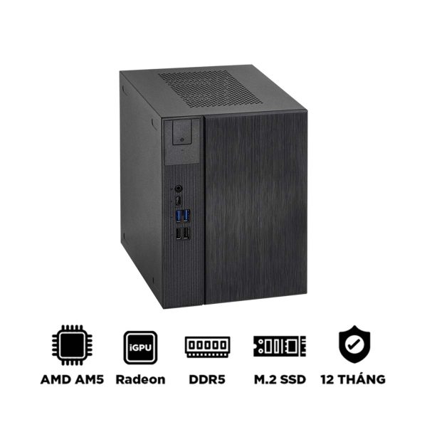 Mini PC ASRock DeskMeet X600 8600G (Ryzen 5 8600G, Ram 16GB DDR5, SSD 500GB)