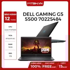 LAPTOP DELL GAMING G5 15 5500 70225484 CORE i7 10750H | 16GB RAM | 1TB SSD | 15.6