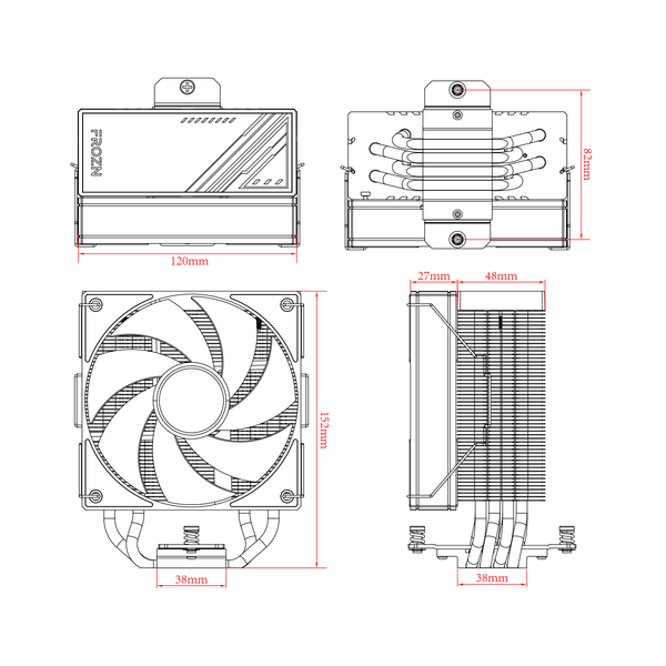 BỘ TẢN NHIỆT KHÍ CPU ID-COOLING FROZN A410 ARGB