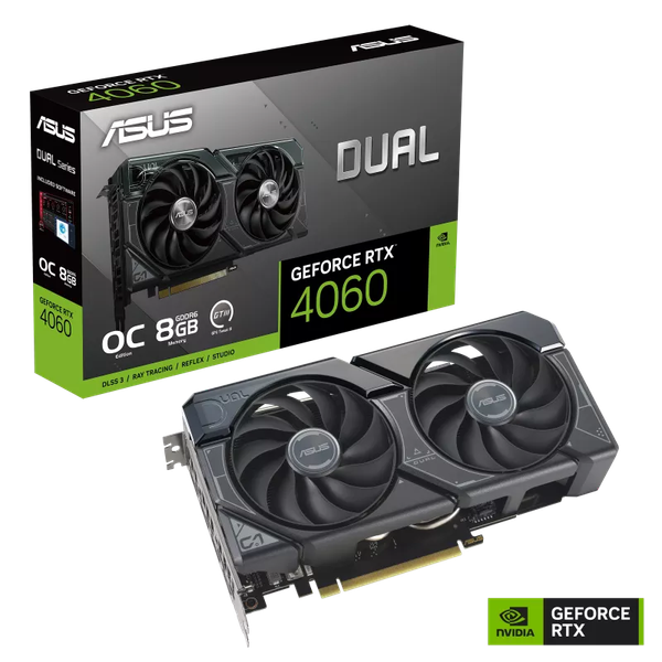 VGA ASUS RTX 4060 DUAL OC 8GB GDDR6 ( DUAL-RTX4060-O8G )