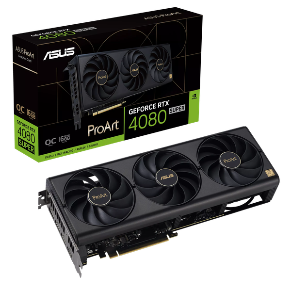 VGA ASUS RTX 4080 SUPER ProArt 16GB GDDR6X OC Edition (PROART-RTX4080S-O16G)