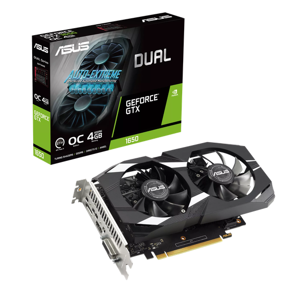 VGA ASUS GTX 1650 DUAL V2 OC 4GB GDDR6