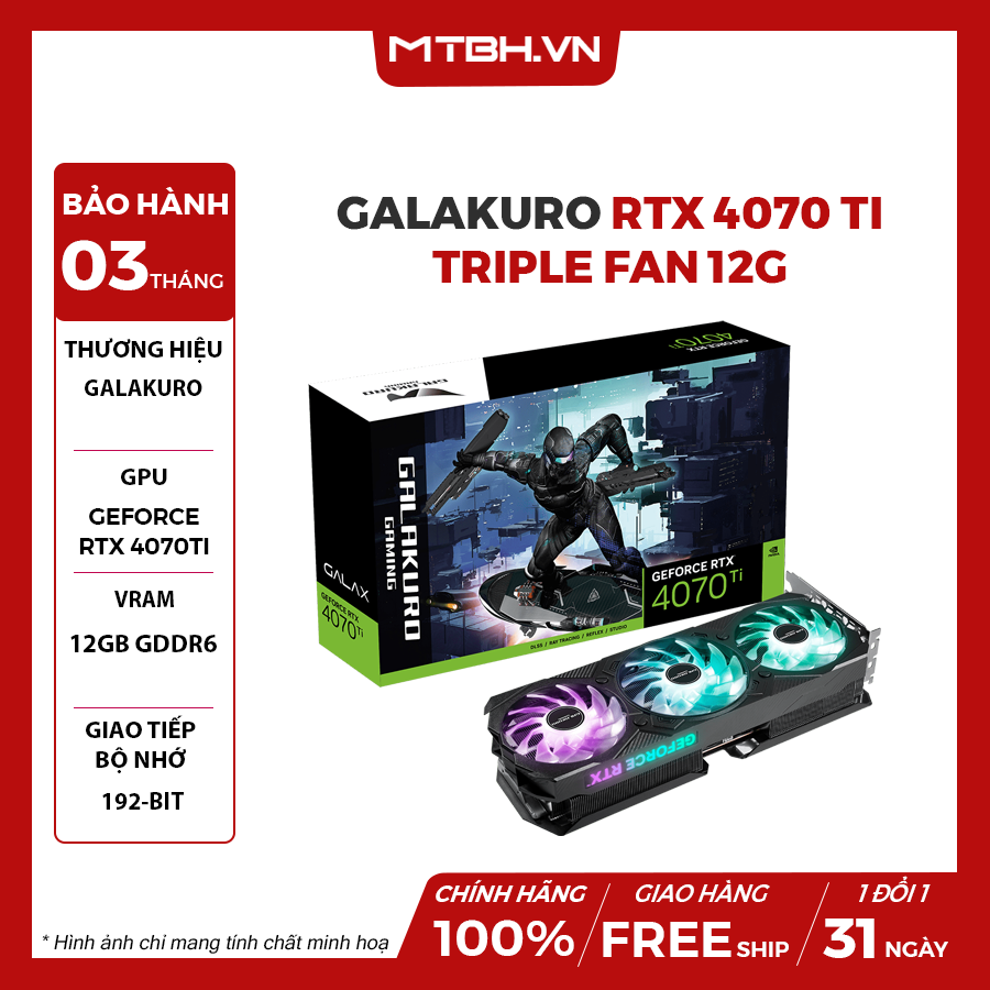 Geforce RTX 4070 Ti 12Gb ( Galakuro ) GALAKURO GAMING NVIDIA