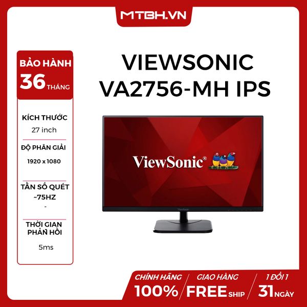 MÀN HÌNH LCD VIEWSONIC VA2756-MH IPS viền mỏng