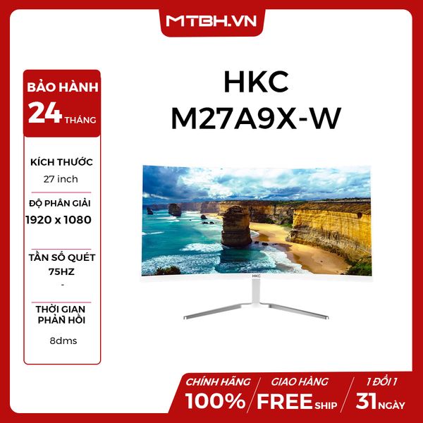 MÀN HÌNH LCD HKC 27 INCH M27A9X-W White VA 75HZ