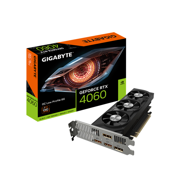 VGA GIGABYTE RTX 4060 OC Low Profile 8GB 3 FAN BH MTBH 36 THÁNG