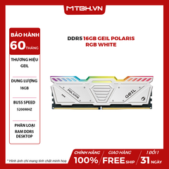 RAM DDR5 16GB GEIL POLARIS BUSS 5200 RGB WHITE