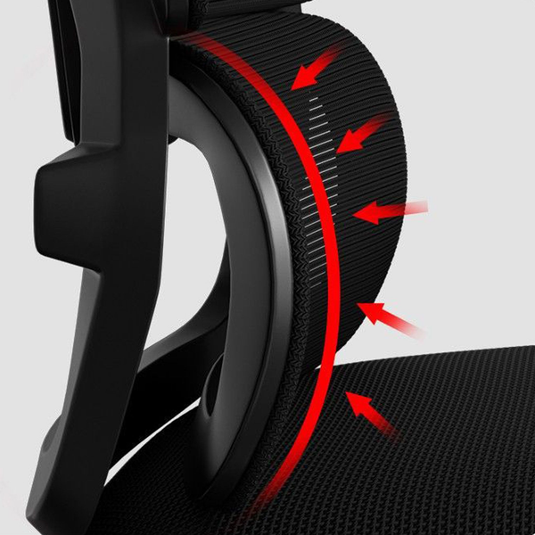 Ghế TMS08(006) Ergonomic Công Thái Học Black