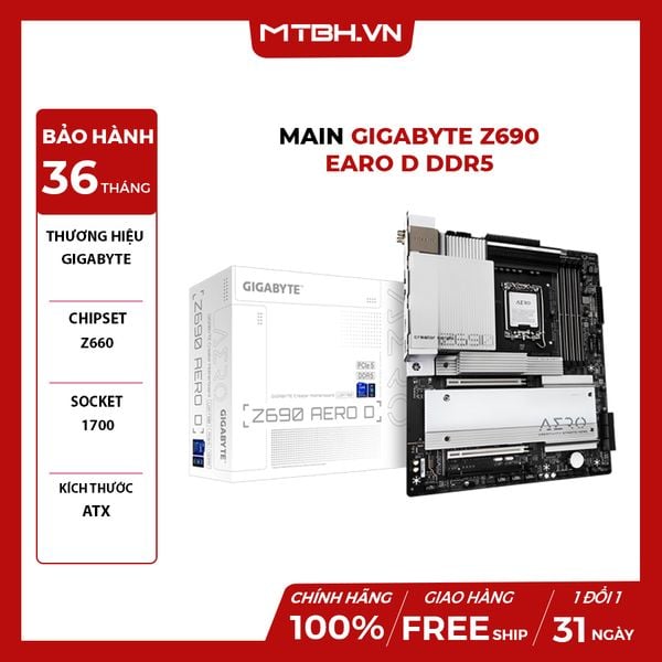 Main Gigabyte Z690 EARO D (Intel Z690, Socket 1700, ATX, 4 khe Ram DDR5)