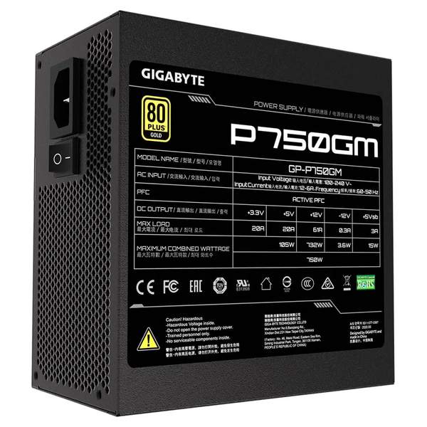PSU GIGA GP-P750GM 750W 80+ GOLD Modular