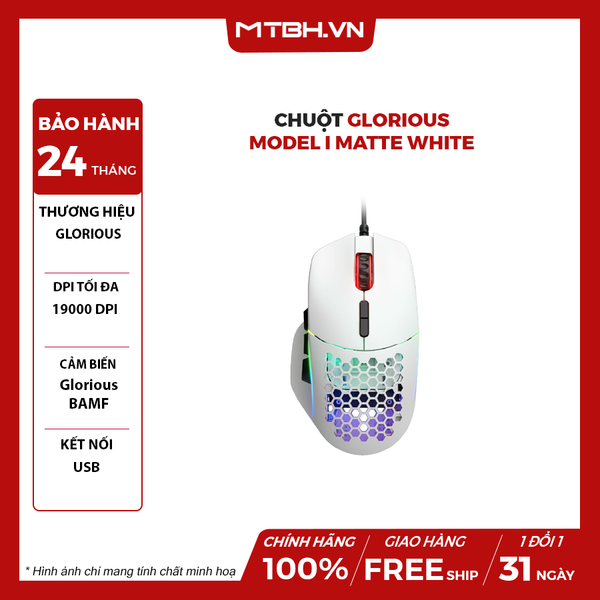 Chuột Glorious Model I Matte White (GLO-MS-I-MW)