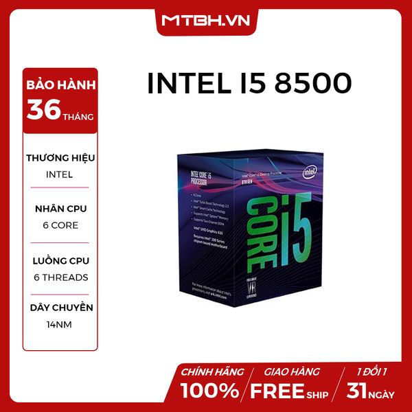 CPU CORE I5 8500 SK1151 V2 COFFEE LAKE NEW BOX