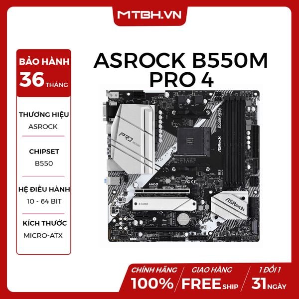 MAIN ASROCK B550M PRO 4 (AMD)