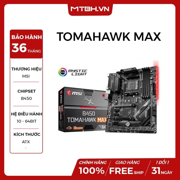 MAIN MSI B450 TOMAHAWK MAX (AMD) NEW