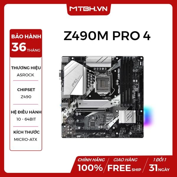 MAIN ASROCK Z490M PRO4
