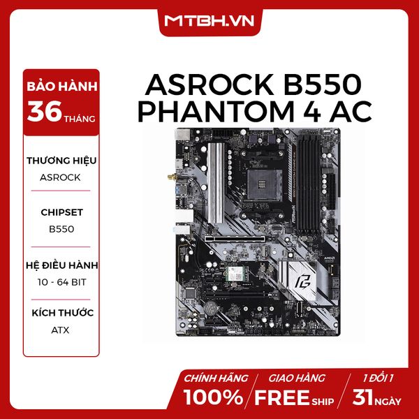 MAIN ASROCK B550 PHANTOM GAMING 4 AC (AMD)