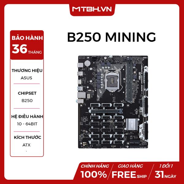 MAIN ASUS B250 MINING EXPERT NEW (19 PCI) BTC