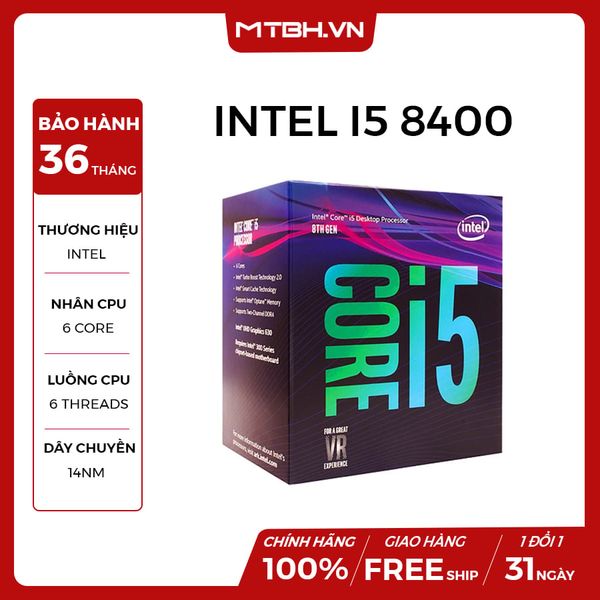 CPU CORE I5 8400 SK1151 V2 COFFEE LAKE NEW BOX