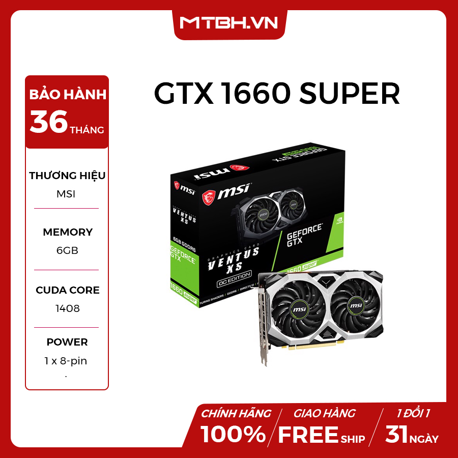 Msi Geforce Geforce Gtx 1660 Super Cuda Cores MSI Gaming GeForce
