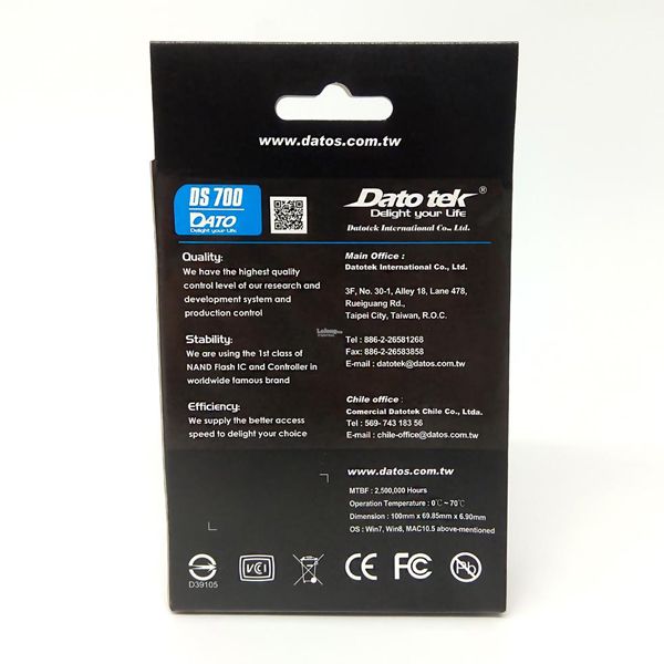 SSD DATO 240GB DS700 NEW